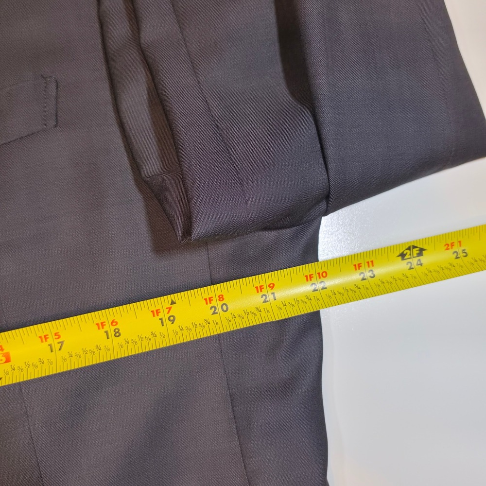 Gucci Vintage Mens Blazer Sport Coat Dark Grey/Black 3 Button Made in Italy 44R - Picture 6 of 10